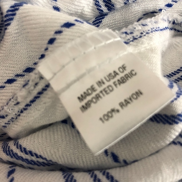 Anthropologie Drew Blue and White Striped Top S - Picture 6 of 6